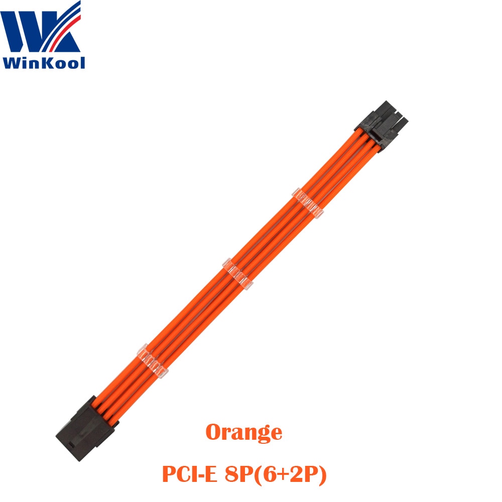 WinKooL_Orange_PCI-E_8P_Extension_Cable