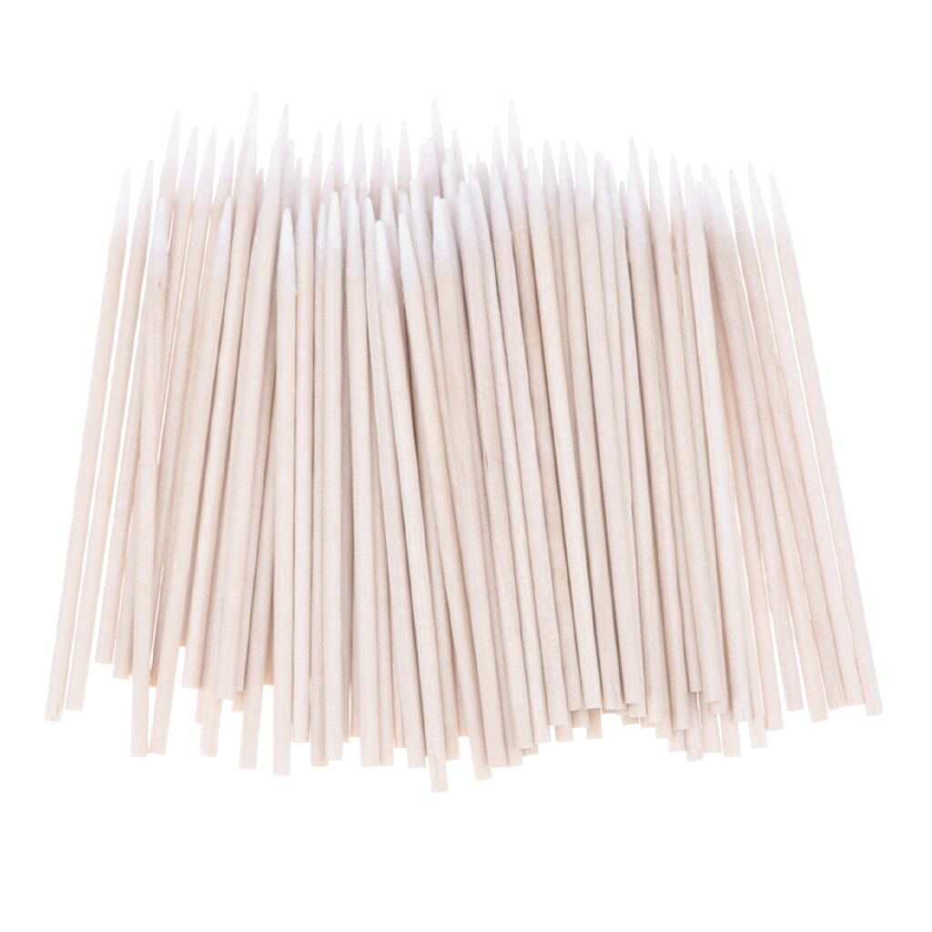 Natrual 100 Pcs Cotton Stick Clean Tool for AirPods jack iPhone Charge Port White Cotton Buds Tip Cleaning Tools