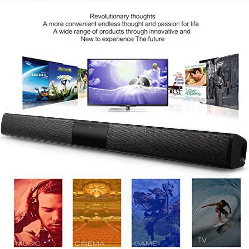 VTIN BS28B Wireless Bluetooth Soundbar Speaker TV Home Theater Soundbar Subwoofer with RCA 3D Stereo Surround Sound Speaker      (30)