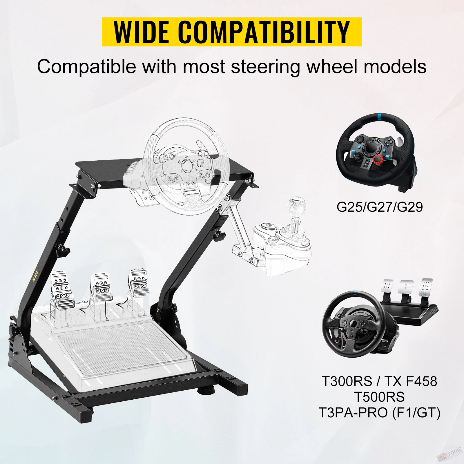 Vevor Steering Wheel Stand For Thrustmaster T150 Rs Racing Wheel For Ps4