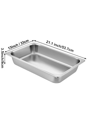 steam table pans,stainless steel, 6 packs