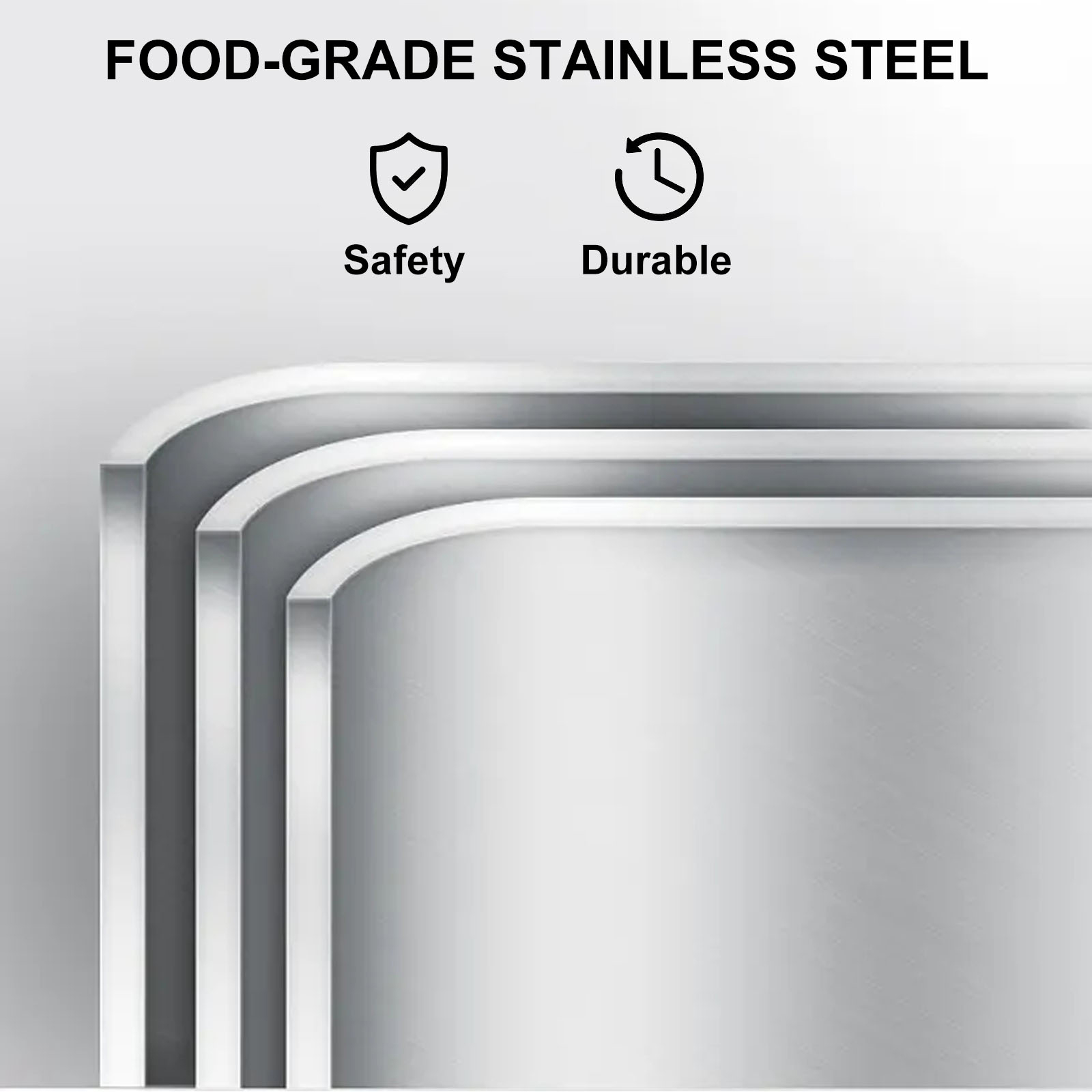 steam table pans,stainless steel, 6 packs