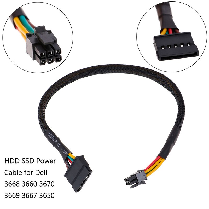 HDD SSD Power Cable for Dell Vostro 3668 3667 3650 SATA Hard Disk Power Supply SATA to 6Pin Interface Adapter Converter Cable