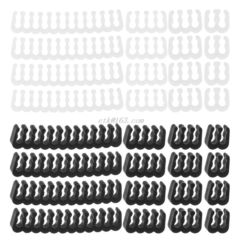 16Pcs/Set PP Cable Comb/Clamp/Clip/Organizer/Dresser for 2.5-3.2mm PC Power Cables Wiring 4/6/24 Pin Computer Cable Manager