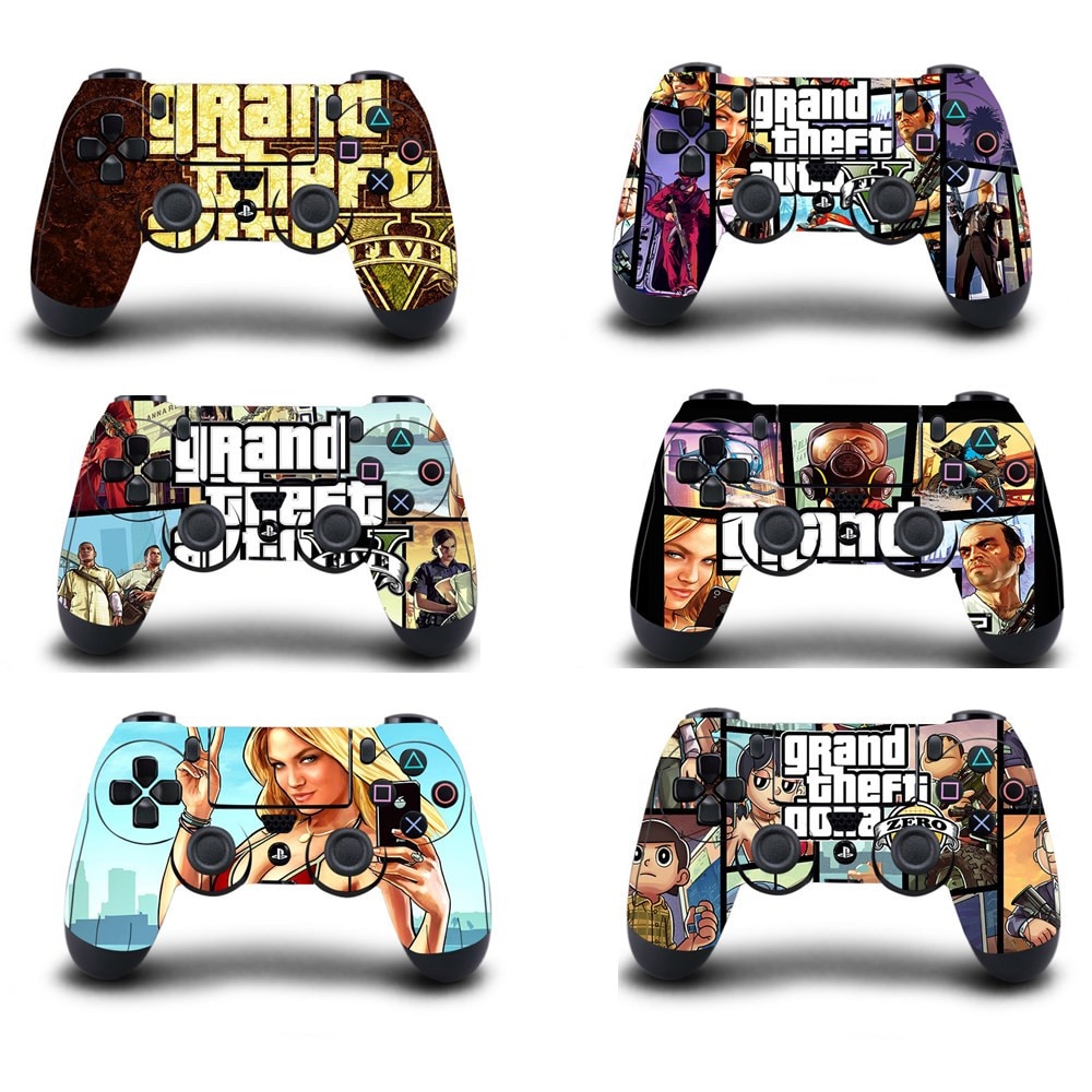 Grand Theft Auto V GTA 5 Protective Cover Sticker For PS4 Controller Skin For Playstation 4 Pro Slim Decal PS4 Skin Sticker