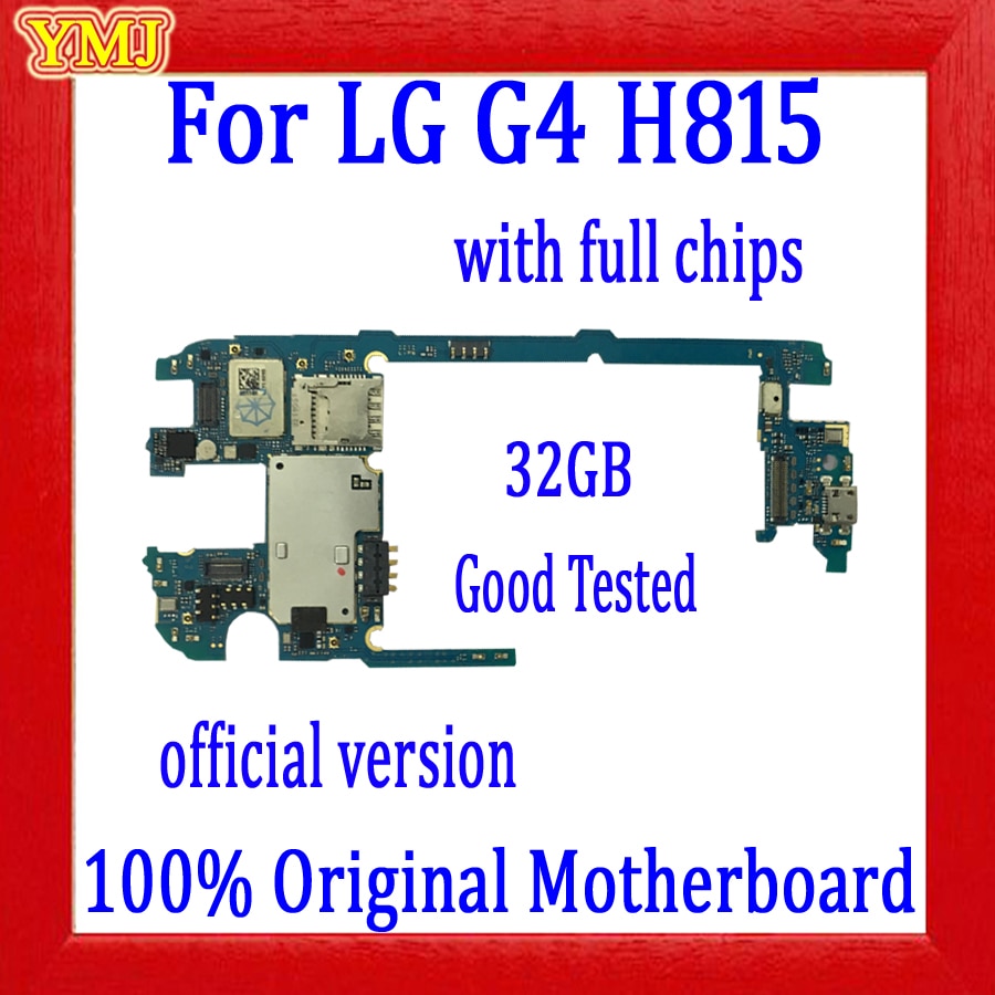 Free Shipping 100% Original For LG G4 H815 H810 H811 H812 H818 VS986 Motherboard Good Tested 32GB Logic board Full Unlocked