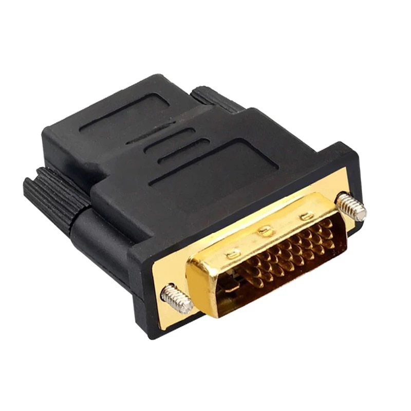 DVI to HDMI-compatible Adapter Cable 24k Gold Plated Plug DVI 24+1 Pin 1080P Video Converter Cable for PC HDTV Projector