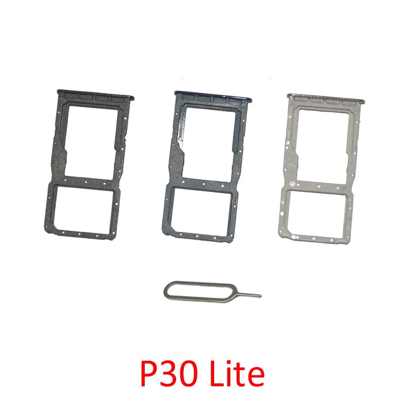 SIM Card Chip Tray For Huawei P30 Lite Original New Phone Micro SD SIM Card Slot Holder Adapter Replace Repair Parts With Pin