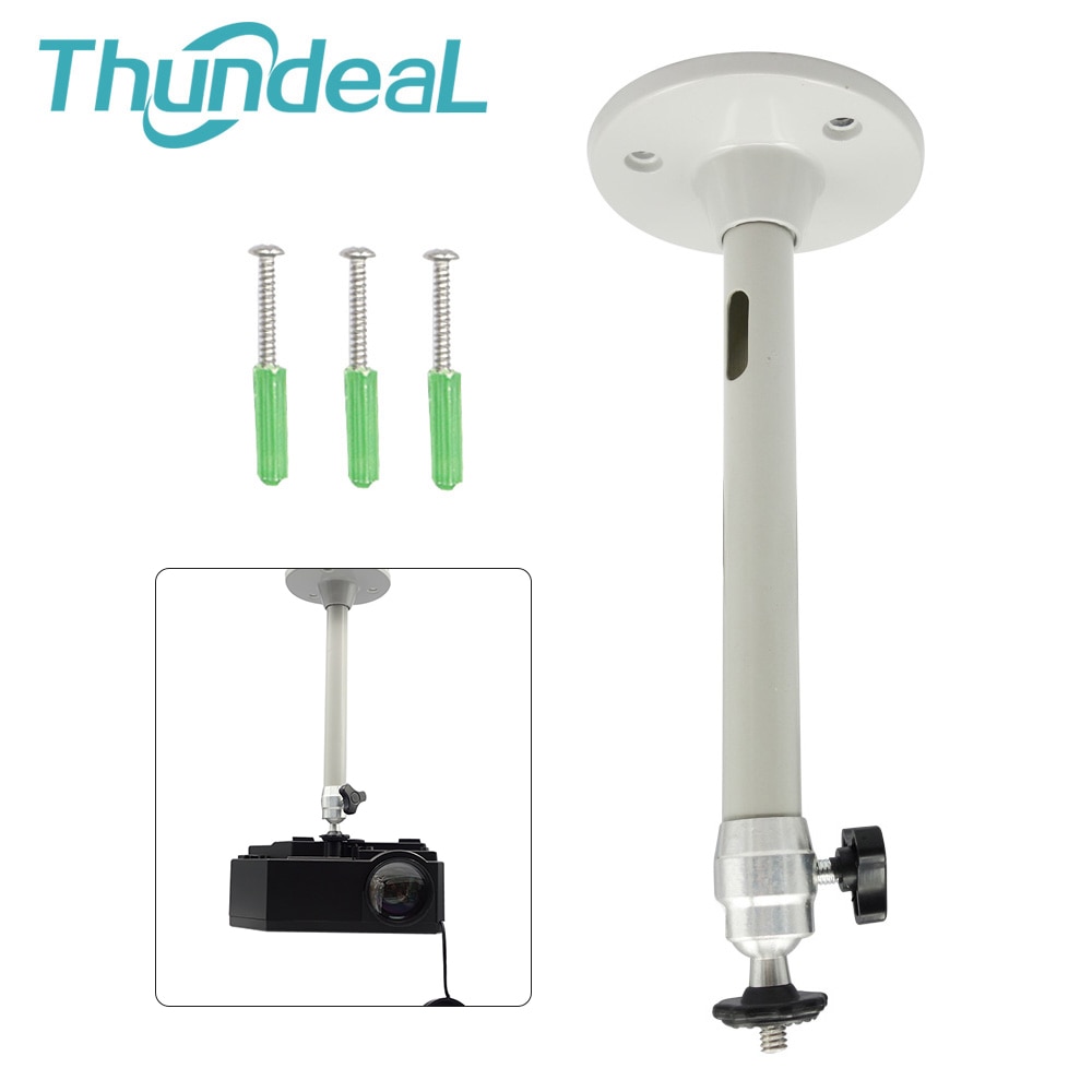 ThundeaL Wall Mount Metal Ceiling Projector 6mm Thread 21 cm Firm Projector Bracket Stand Rotatable DV Camera Bracket