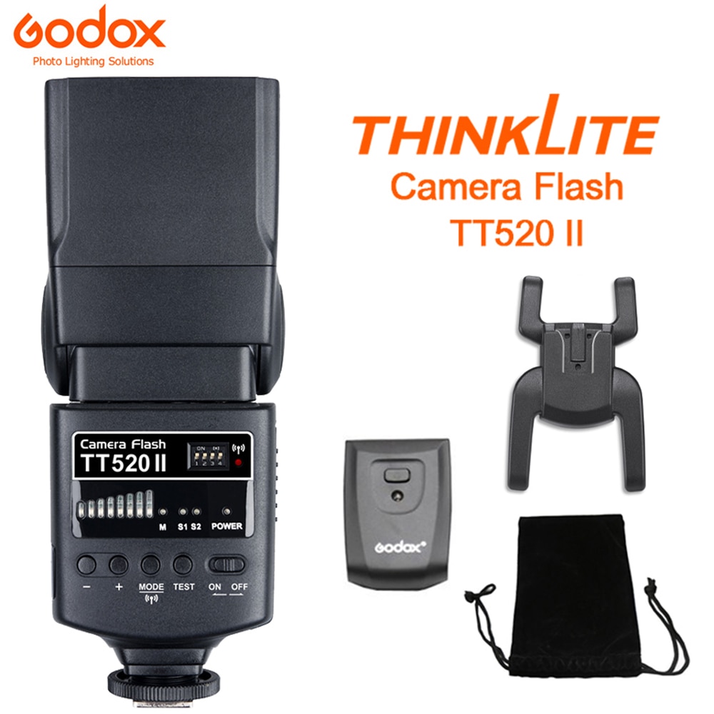 Godox Camera Flash TT520II with Build-in 433MHz Wireless Signal for Canon Nikon Pentax Olympus DSLR Cameras