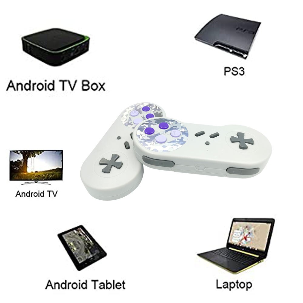 2.4G Wireless Gamepad Joystick for PS3/PC/Laptop Android Windows Raspberry Pi 4 NESPi Gift