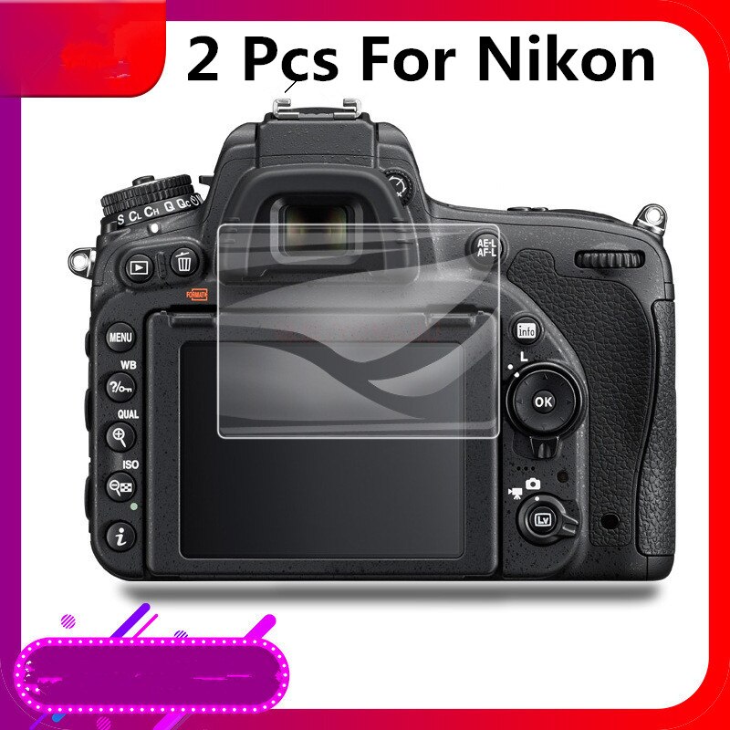 2 PCS 9H cameraTempered Glass LCD Screen Protector for Nikon B500 D500 D600 D610 D750 D800 D810 D850 D90 D3000 D3100 D3200