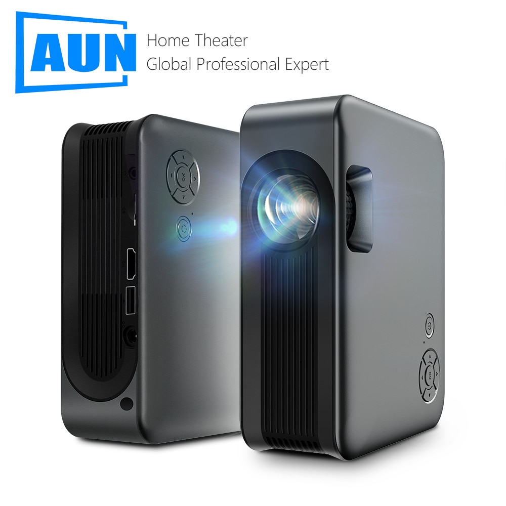 MINI Projector AUN A30C Pro Smart TV Box Home Theater Projectors Cinema Mirror Phone LED Video Projector for Home 4k Video