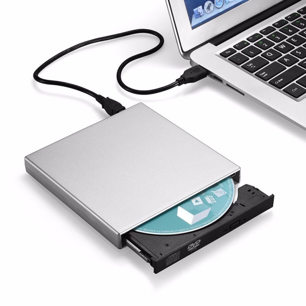 Professional Slim External USB 2.0 DVD Drive CD RW Writer Burner Reader Player For PC Laptop for Dropshipping Promotion