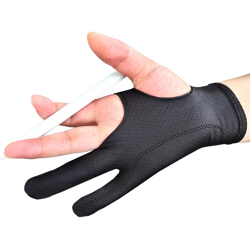 Drawing Tablet Glove Artist's Drawing Glove With Two Fingers Digital Drawing Glove For Graphics Pad Painting Good For Right Hand
