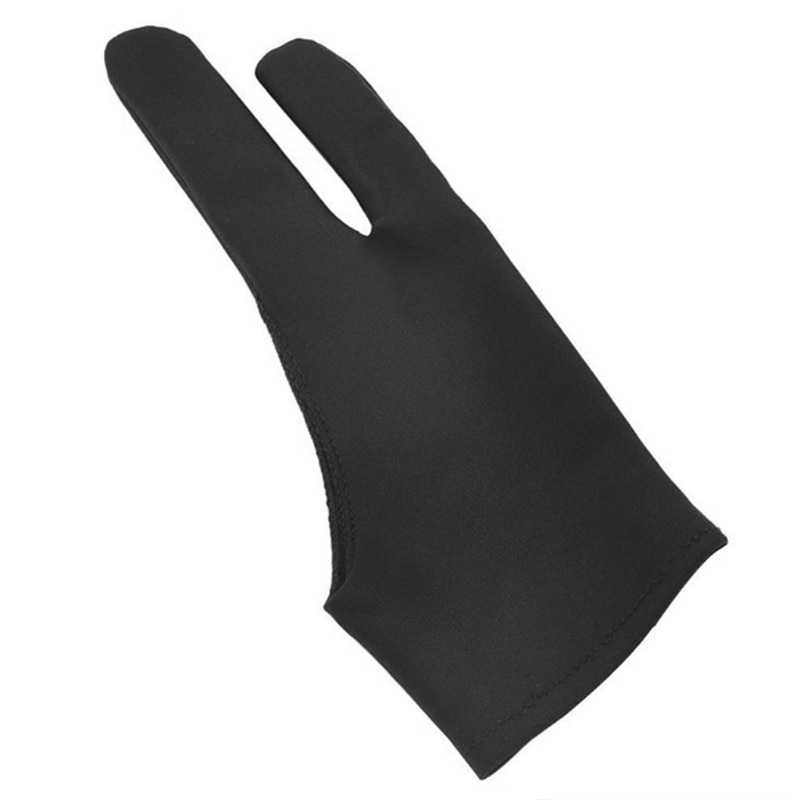 Gloves Black 2 Fingers Glove for Wacom Drawing Writing Digital Tab