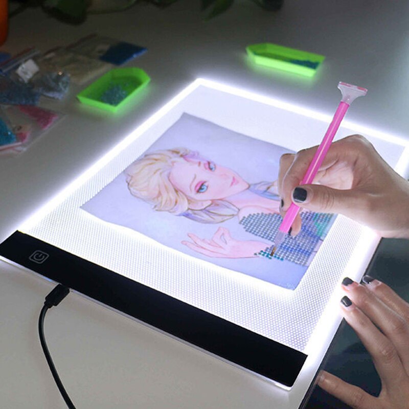 A3/A4/A5 Size Led Light Pad Eye Protection Easier for Diamond Painting Embroidery Sale Three Level Dimmable Painting Pad