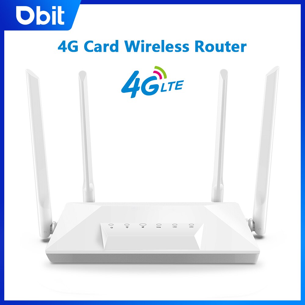 DBIT 4G CPE Wireless Router SIM Card to Wifi LTE Router RJ45 WAN LAN Wireless Modem Support 30 Devices to Share Traffic
