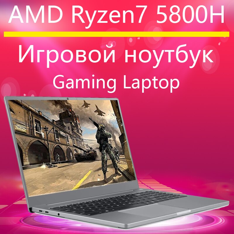 AMD Ryzen7 5800H 5600H 15.6 Inch gaming laptops AMD Ryzen5 4500U 4300U cheap and good notebook Pc gamer Computer