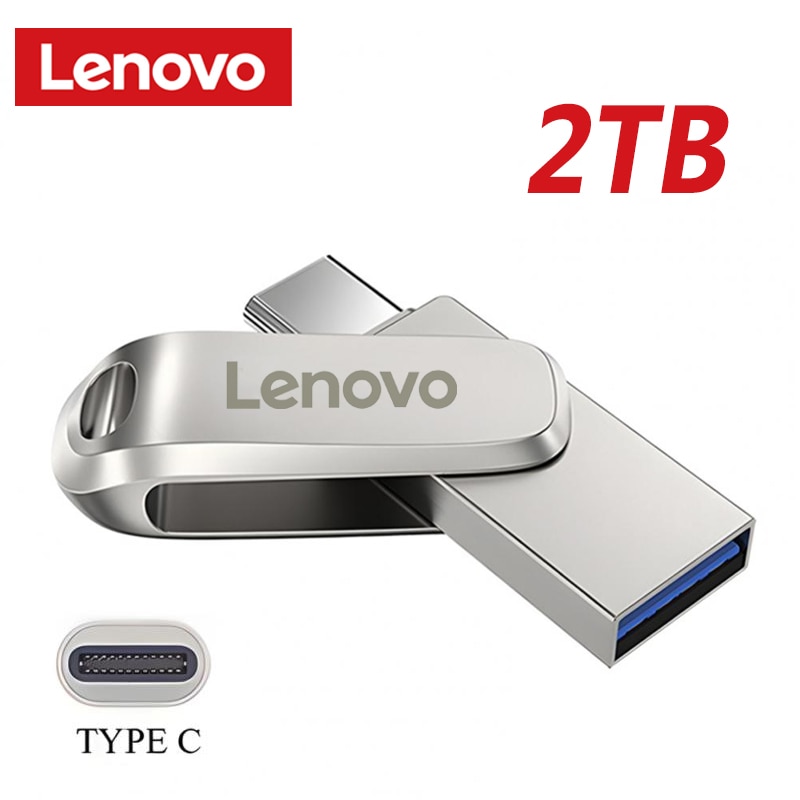 Lenovo USB 3.0 2TB Pen Drive Waterproof Pendrive Cle USB Flash Drive High Speed 512GB Memoria Computer Accessories Free Shipping