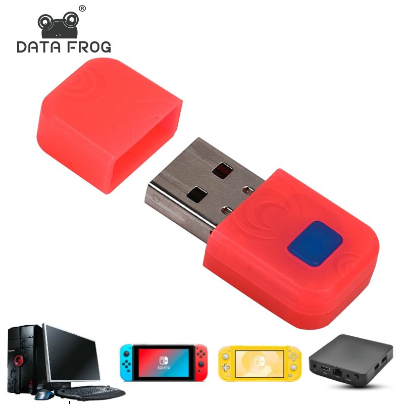 DATA FROG Wireless Receiver USB Bluetooth Adapter Converter Compatible-Nintendo Switch PS5 PS4 Controller PC Steam