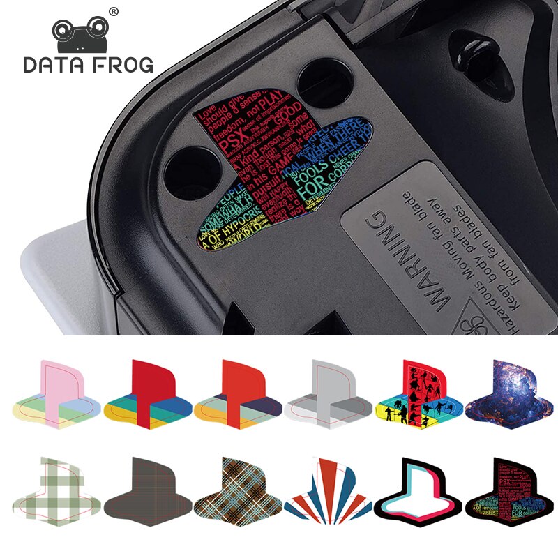 DATA FROG 12PCS Custom Design Skin Sticker For PS5 Logo Vinyl Decal Skins Classic Retro Styles For PS5 Disk Digital Version