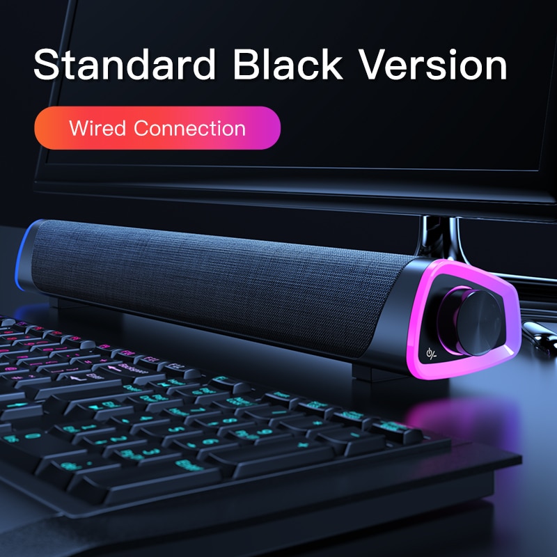 4D Computer Speaker Bar Stereo Sound Subwoofer Bluetooth For Laptop Notebook PC Music Player New Wired LoudSpeaker Hot Sale Good