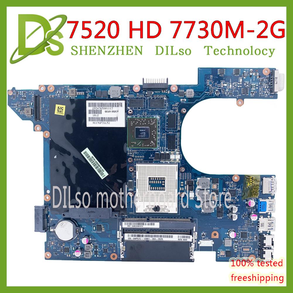 KEFU QCL00 LA-8241P 7520 Mainboard For Dell Inspiron 15R 5520 7520 Laptop Motherboard AMD HD 7730M/7700M 2GB 100% Tested OK