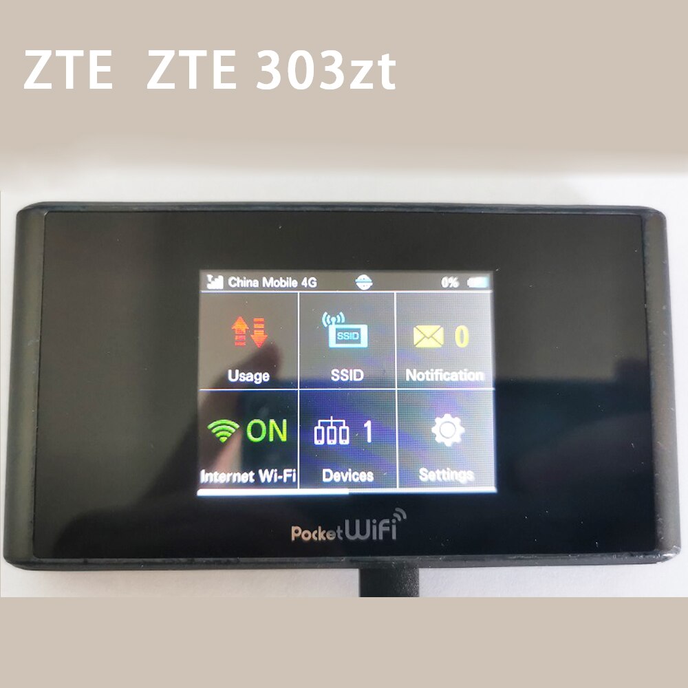 USED Unlocked Pocket WiFi ZTE 303zt Wireless 4g Modem 165Mbps LTE Category 4 pocket WiFi Router