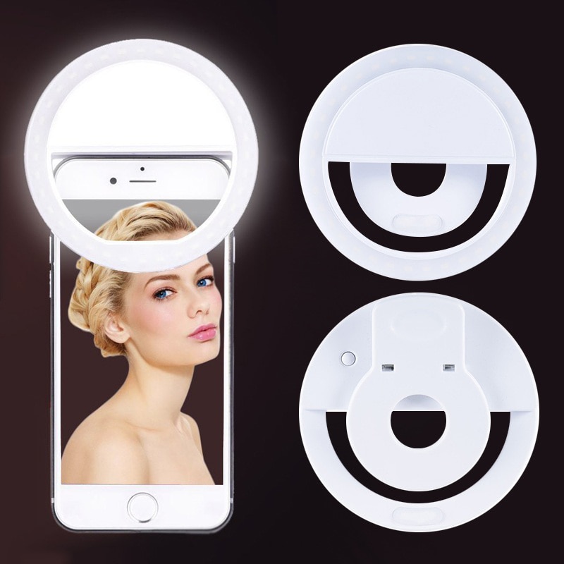 Mobile Phone Fill Light Ring Light Supplementary LED Ring Light For Selfie Enhancing Live USB Rechargeable Ring Fill Light