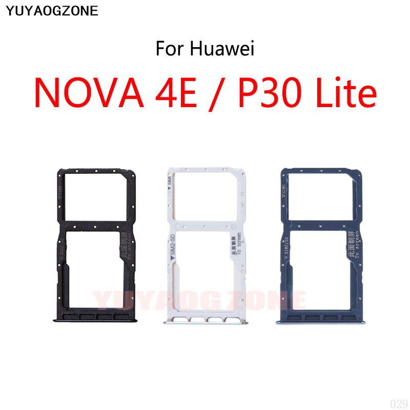 For Huawei P30 Lite / Nova 4E 4 New SIM Card Slot Tray Holder Sim Card Reader Socket