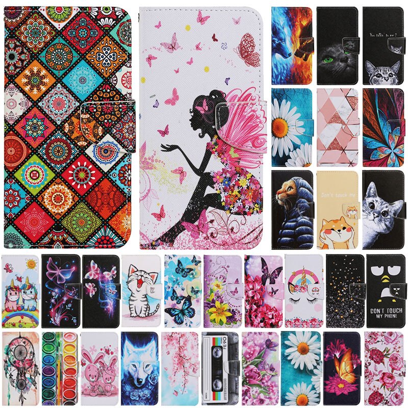 For etui Xiaomi Redmi 9T Case Painted Leather Book Case for Xiomi Xiaomi Redmi 9T Cover Redmi9T 9 T Wallet Protection Phone Bags