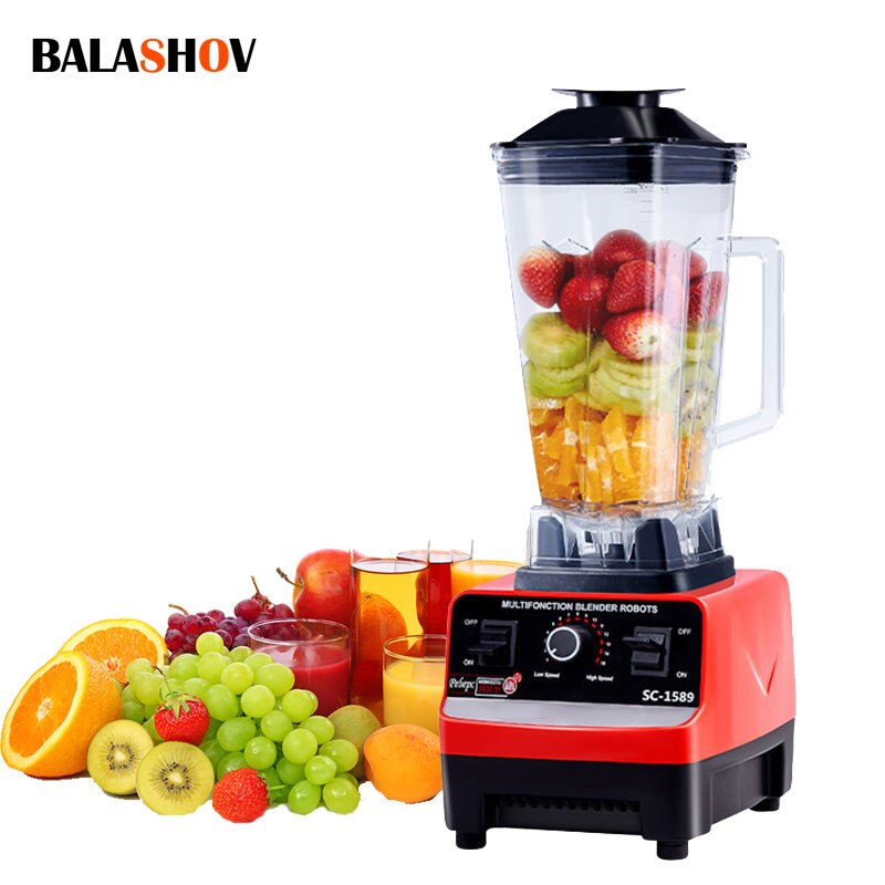 4500W Heavy Duty Commercial Blender 6 Blades Mixer Food Processor Ice Smoothies Crusher High Power Juicer Fruit Blender BPA Free