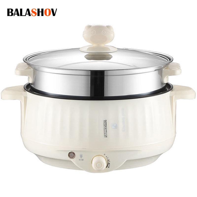 1.7L Electric Rice Cooker Multicooker 220V Hotpot Stew Heating Pan Rice Cookers Noodles Eggs Soup Steamer Cooking Pot Foy Home