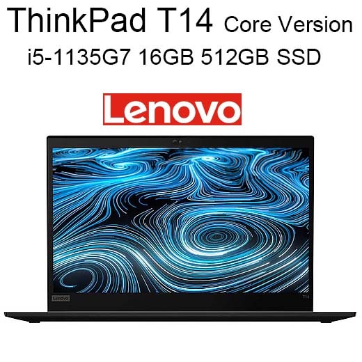 High-end Lenovo Laptop ThinkPad T14 2021 Engineer Series i5-1135G7 16GB 512GB SSD NVIDIA MX450 14 Inch FHD Screen Backlit