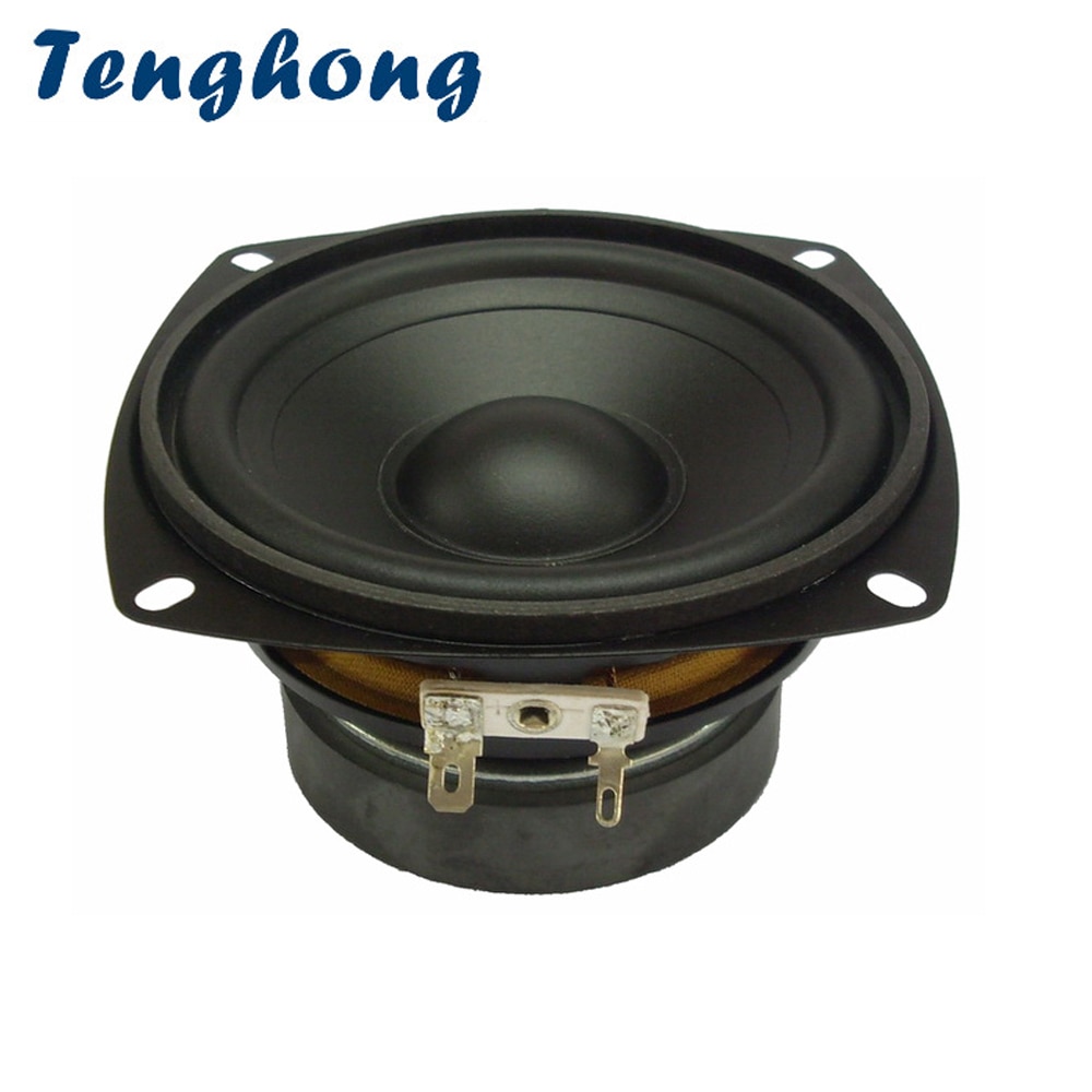 Tenghong 1pcs 4 Inch Waterproof Midrange Woofer Speaker 4/8Ohm 30W Outdoor Bathroom Lawn Audio Bass Speaker Unit Loudspeaker
