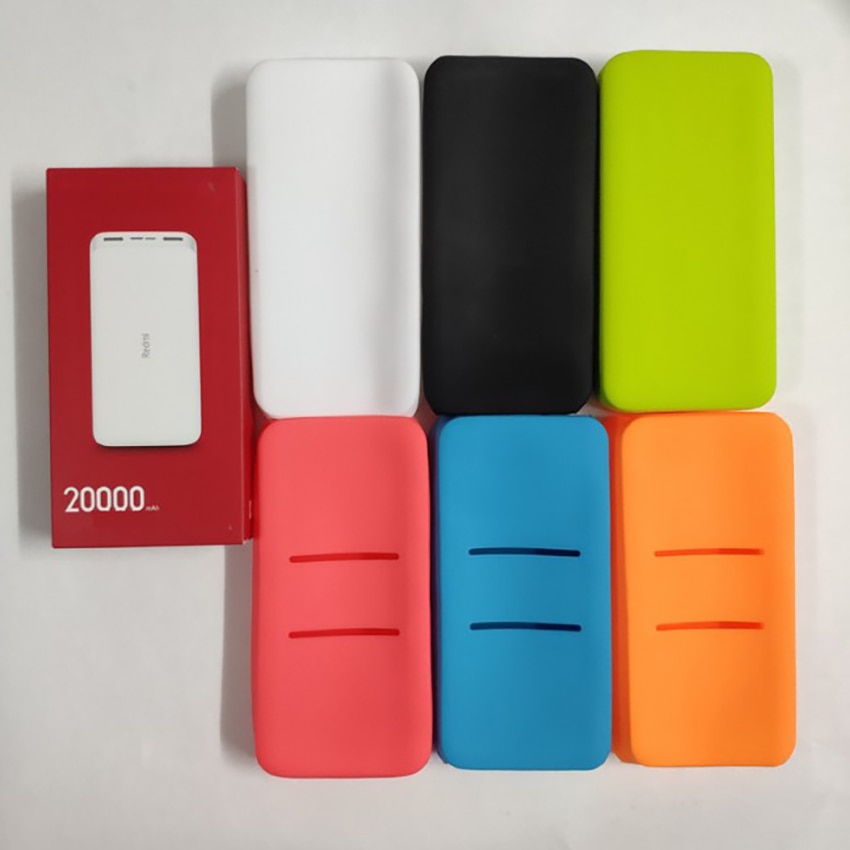 Anti-drop Silicone Protective Case Cover For Redmi 20000mAh Power Bank Protection Cover Phones Power Bank  Accessories